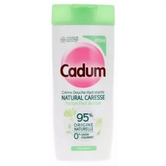 Cadum Natural Caresse Crème Douche Hydratante Fleur de Lotus 400 ml