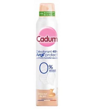 Cadum Argil-Protect Déodorant 48h Douceur de Lait Spray 200 ml