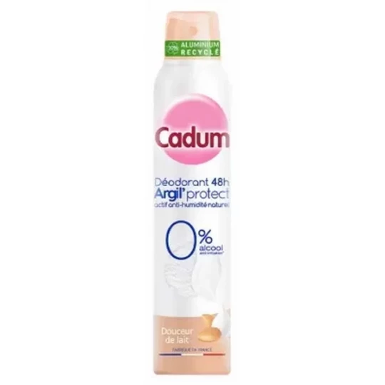 Cadum Argil-Protect Déodorant 48h Douceur de Lait Spray 200 ml