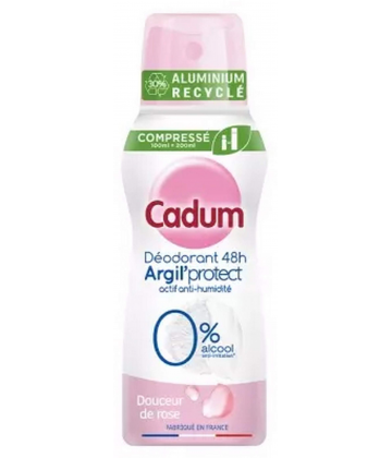 Cadum Argil-Protect Déodorant 48h Douceur de Rose Spray 100 ml