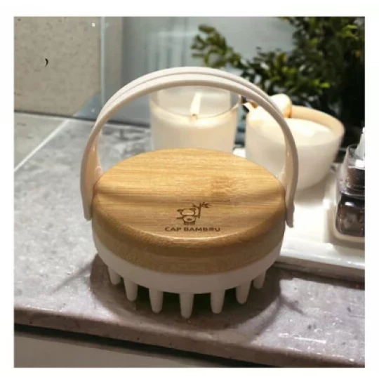 Cap Bambou Brosse de Massage Cuir Chevelu - image 2