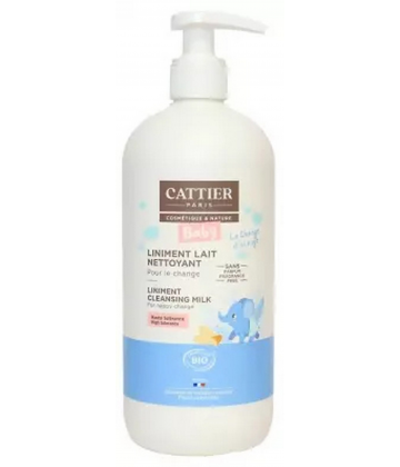Cattier Baby Liniment Lait Nettoyant Bio 500 ml