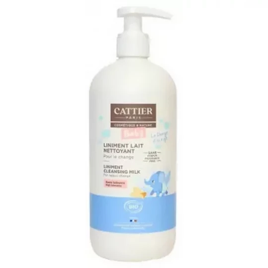 Cattier Baby Liniment Lait Nettoyant Bio 500 ml