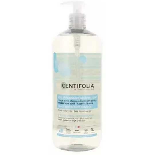 Centifolia Gel Moussant Neutre 3 en 1 Bio 1 L