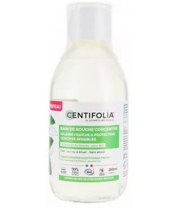 Centifolia Bain de Bouche Concentré Haleine Fraiche et Gencives Sensibles Bio 250 ml
