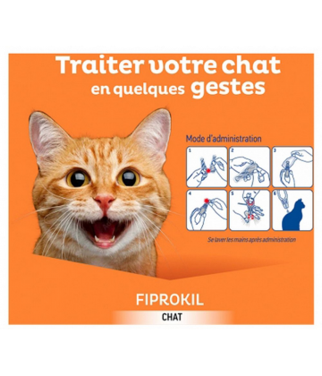 Clément Thékan Fiprokil 50 mg Chat Pipettes x 2