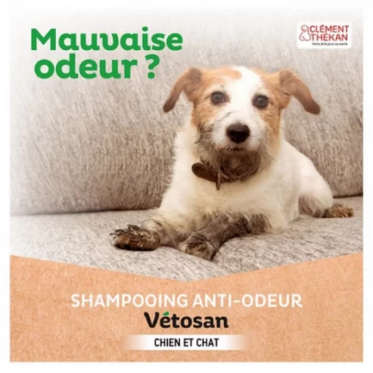 Clément Thékan Vétosan Shampoing Anti-Odeurs Chiens et Chats Bio 200 ml - image 5