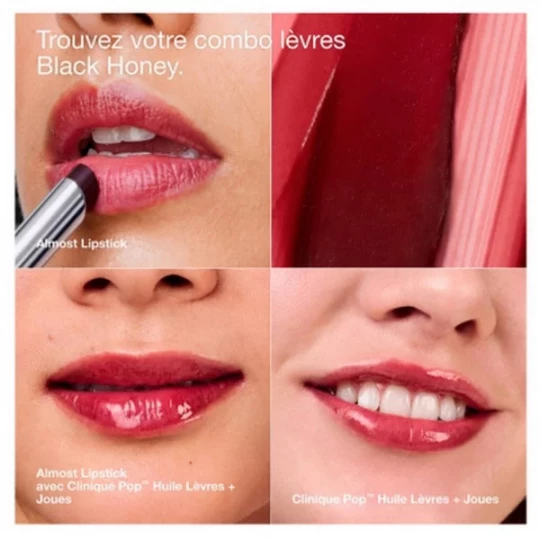 Clinique Pop Huile pour Lèvres et Joues Black Honey 7 ml - image 2