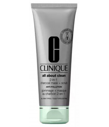 Clinique Anti-Pollution Gommage + Masque au Charbon 2 en 1 100 ml