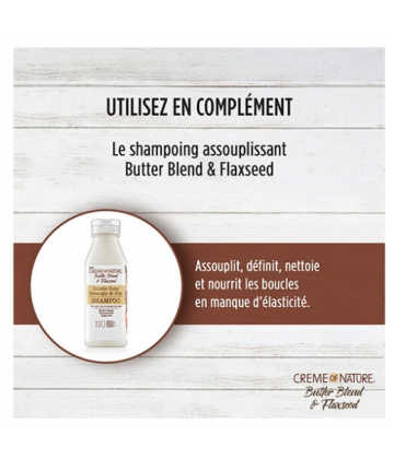 Creme of Nature Après-Shampooing Butter Blend & Flaxseed 355 ml