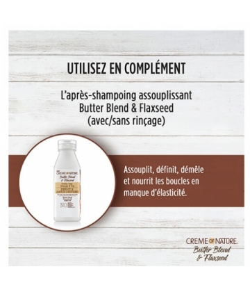 Creme of Nature Shampooing Butter Blend & Flaxseed 355 ml