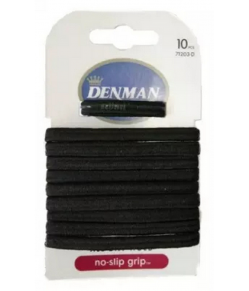 Denman élastiques noirs x 10