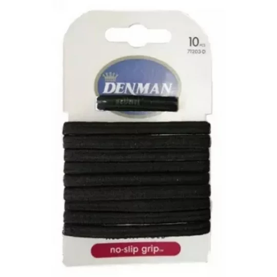 Denman élastiques noirs x 10