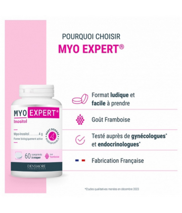 Densmore Myo Expert Inositol Comprimés à Croquer x 60