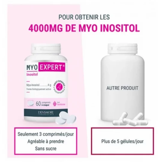 Densmore Myo Expert Inositol Comprimés à Croquer x 60 - image 5