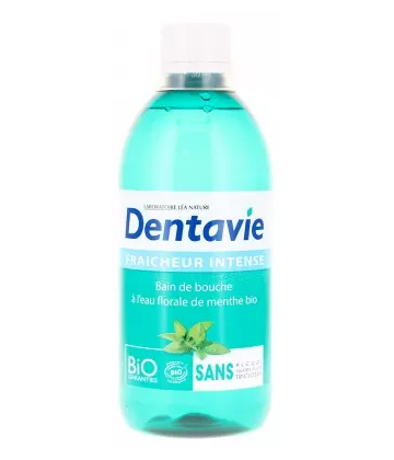 Dentavie Bain de Bouche Fraîcheur Intense Bio 500 ml