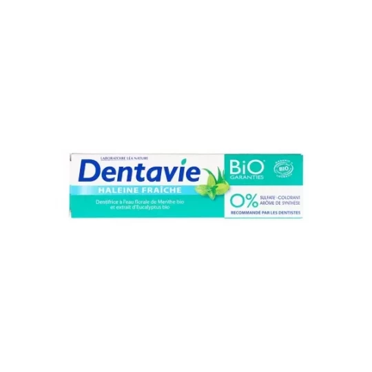 Dentavie Dentifrice Haleine Fraiche Bio 75 ml