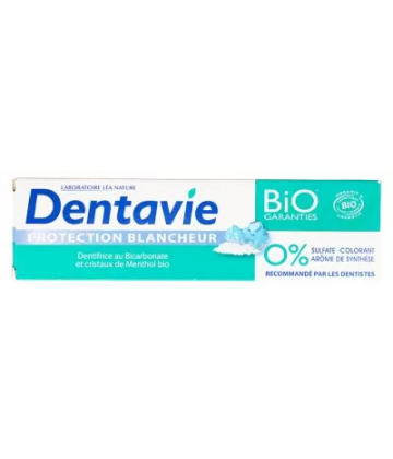Dentavie Dentifrice Protection Blancheur Bio 75 ml