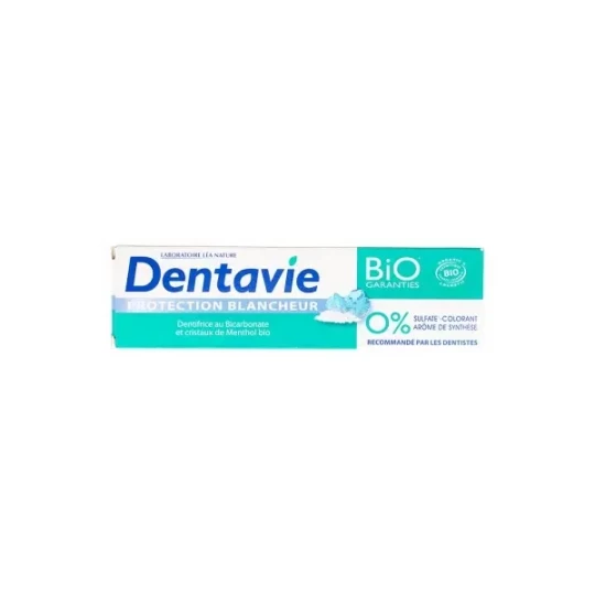 Dentavie Dentifrice Protection Blancheur Bio 75 ml
