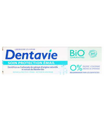 Dentavie Dentifrice Soin Protection Émail Bio 75 ml