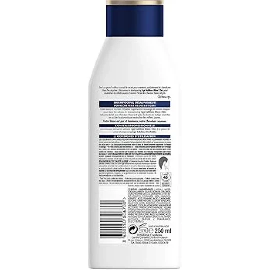 Dessange Âge Sublime Blanc Chic Shampoing Bleu Déjaunisseur 250 ml - image 4