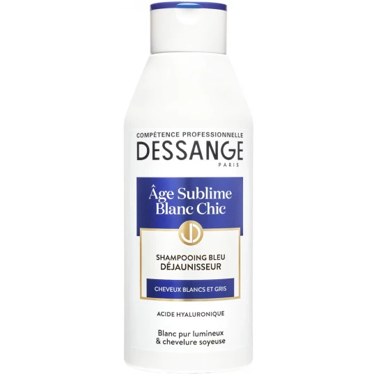 Dessange Âge Sublime Blanc Chic Shampoing Bleu Déjaunisseur 250 ml