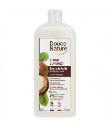 Douce Nature Crème Douche Surgras Beurre de Karité Bio 1 L