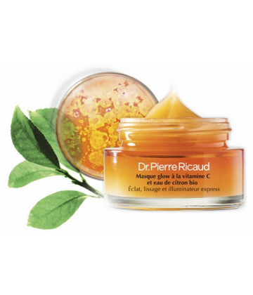Dr Pierre Ricaud Masque Glow à la Vitamine C et à l'Eau de Citron Bio 50 ml