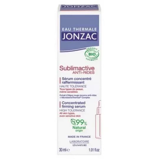 Eau Thermale Jonzac Sublimactive Sérum Concentré Raffermissant Bio 30 ml