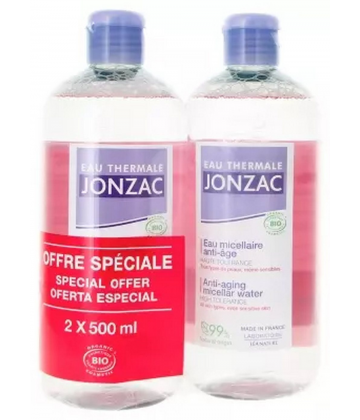 Eau Thermale Jonzac Eau Micellaire Anti-Âge Bio 500 ml x 2