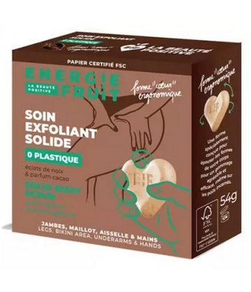 Energie Fruit Soin Exfoliant Solide Corps Eclats de Noix & Huile d'Amande Douce