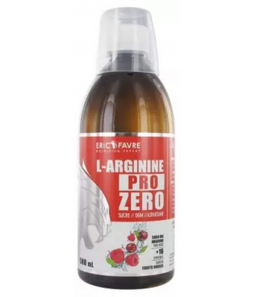 Eric Favre l'Arginine Pro Zero Saveur Fruits Rouges 500 ml