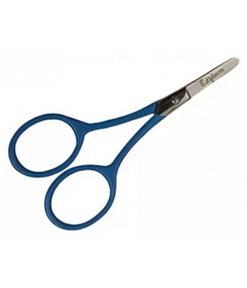 Estipharm Ciseaux Bébé Lames Droites Bouts Arrondis - Couleur : Bleu