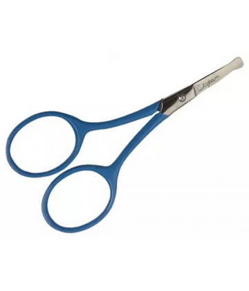 Estipharm Ciseaux Bébé Lames Droites Bouts Lentilles - Couleur : Bleu