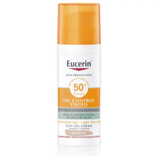 Eucerin Sun Protection Oil Control Gel'Crème Teinté Médium SPF50+ 50 ml