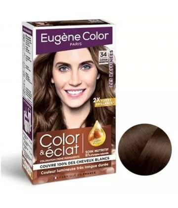 Color & Eclat - Les Raffinées Kit Coloration Color & Eclat 34 Châtain Noisette Les Raffinées Eugene Color