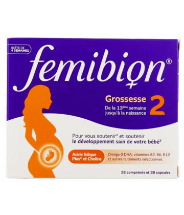 FemiBion Grossesse 2 Comprimés x 28 + Capsules x 28