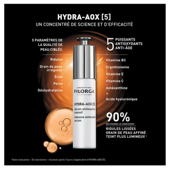 Filorga HYDRA-AOX [5] Sérum Antioxydant Intensif 30 ml + SKIN-PREP Crème Exfoliante Enzymatique 75 ml offerte - image 2