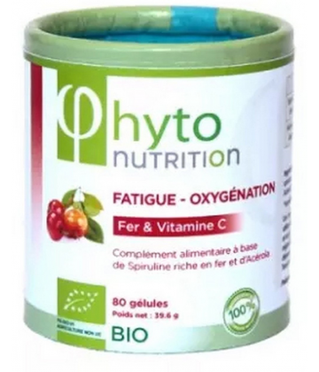 Flamant Vert Phyto Nutrition Fatigue et Oxygénation Bio Gélules x 80