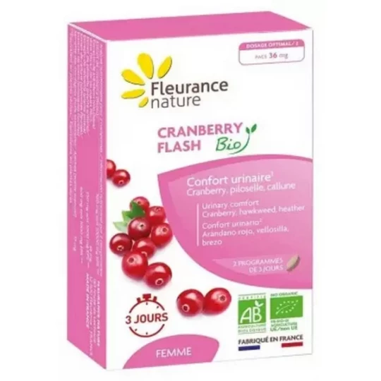 Fleurance Nature Cranberry Flash Bio Comprimés x 14
