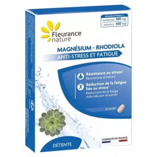 Fleurance Nature Magnésium Rhodiola Comprimés x 30