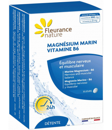 Fleurance Nature Magnésium Marin Vitamine B6 Comprimés x 60