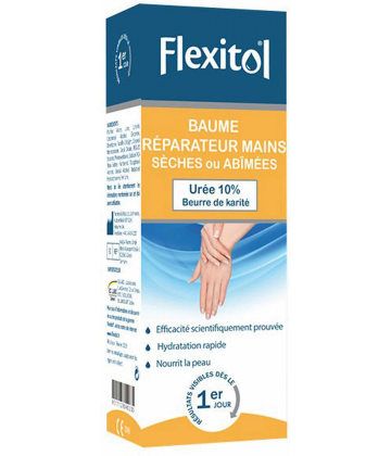 Flexitol Baume Réparateur Mains Seches ou Abimées Urée 10% 56 g