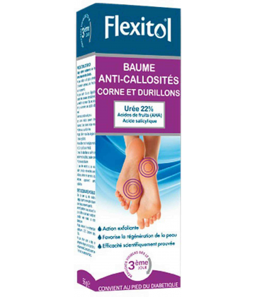 Flexitol Baume Anti-Callosités Corne et Durillons Urée 22% 56 g