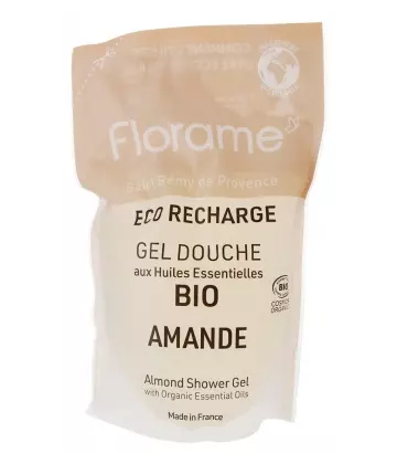 Florame Gel Douche Amande Éco-Recharge Bio 700 ml