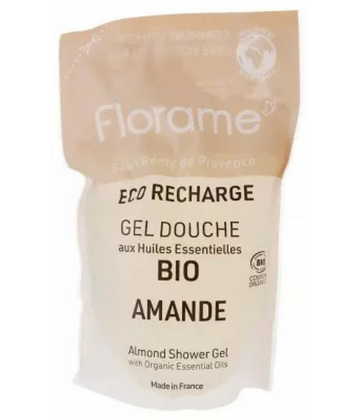 Florame Gel Douche Amande Éco-Recharge Bio 700 ml