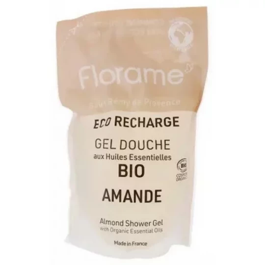 Florame Gel Douche Amande Éco-Recharge Bio 700 ml