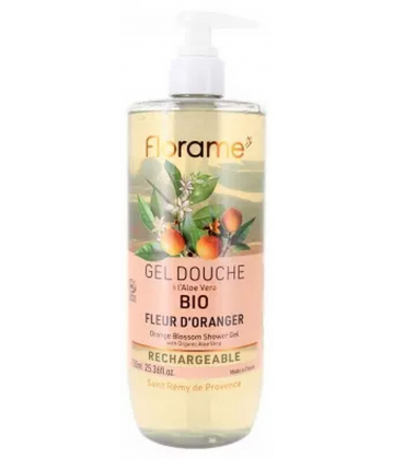 Florame Gel Douche Fleur d'Oranger Rechargeable Bio 750 ml
