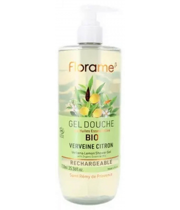 Florame Gel Douche Verveine Citron Rechargeable Bio 750 ml