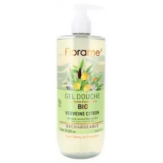 Florame Gel Douche Verveine Citron Rechargeable Bio 750 ml